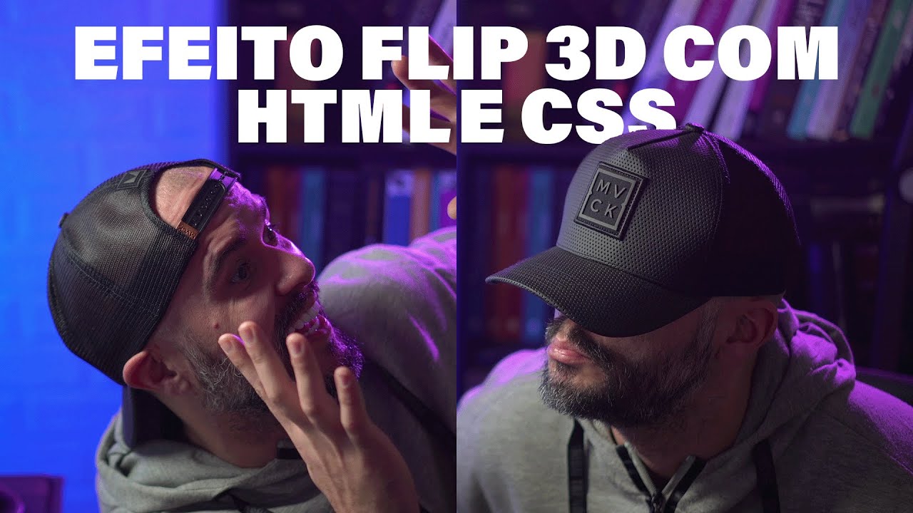 Efeito flip 3D com HTML e CSS - Aprenda a girar um elemento na tela com CSS
