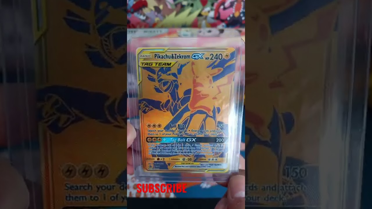 Pikachi and Zekrom Gold Card!👑🌟 #shorts #viral
