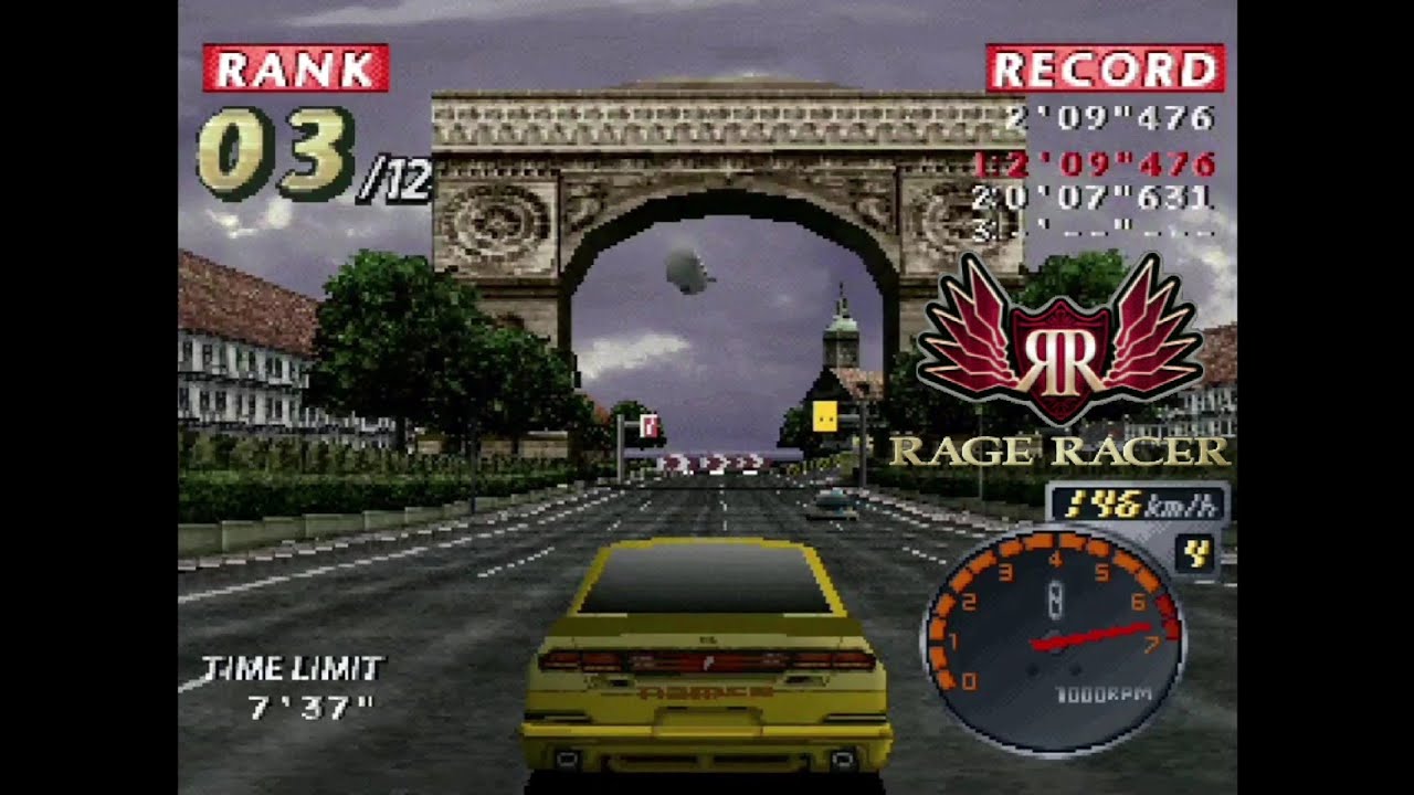Rage Racer - PS1 Gameplay