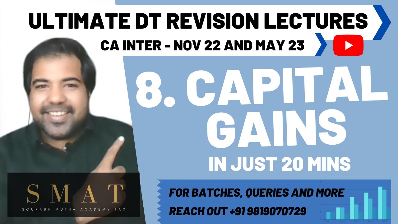 CAPITAL GAINS | in just 20 mins | CA INTER |TAX