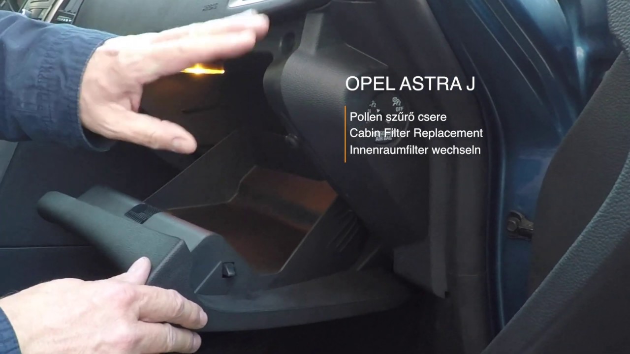 Astra J Pollenszűrő csere