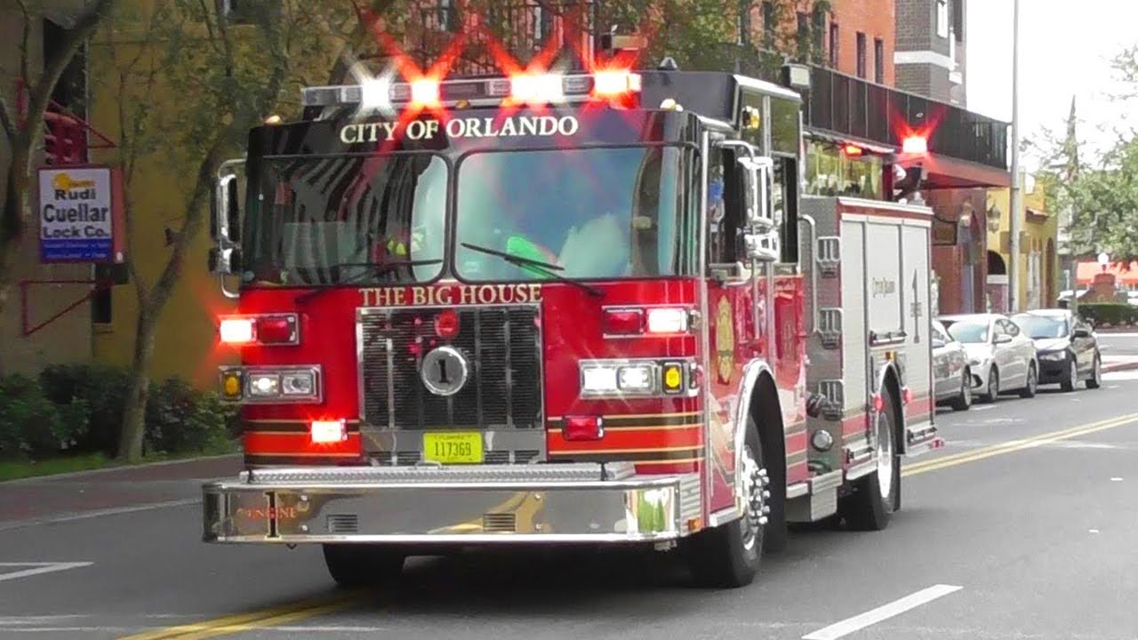 [AIRHORN] Orlando and Orange County Fire Department Responding