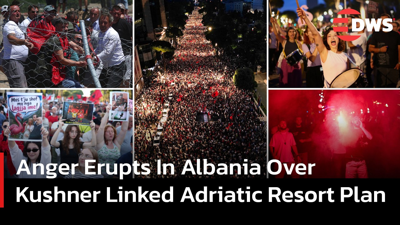 Albanians Tell Kushner Hands Off As Anti Resort Protests Intensify | DWS News | AC1F