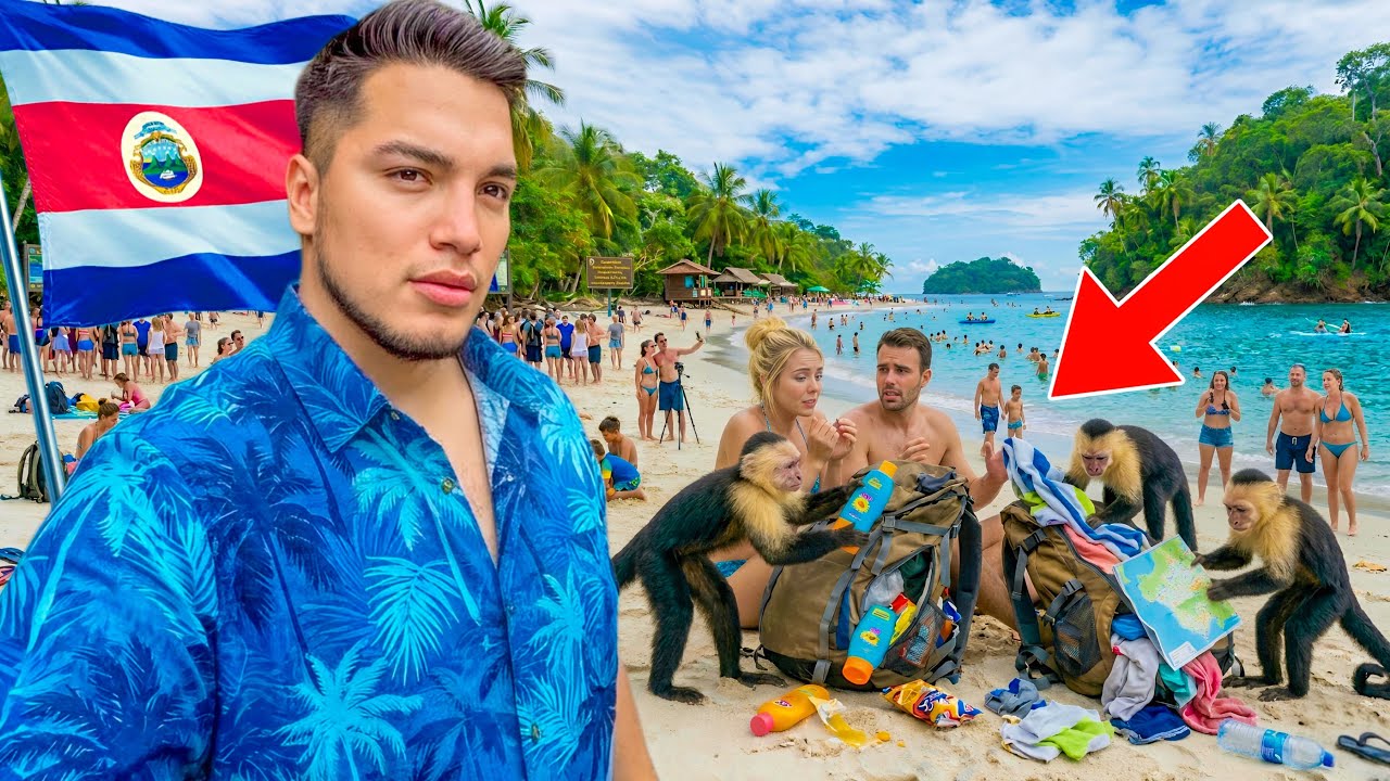 La REALIDAD de visitar la PLAYA más FAMOSA de COSTA RICA 🇨🇷 Manuel Antonio 