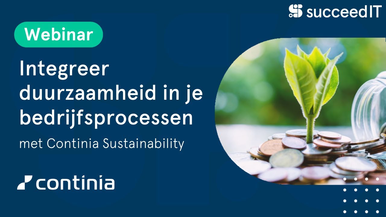 Integreer duurzaamheid in je bedrijfsprocessen met Continia Sustainability