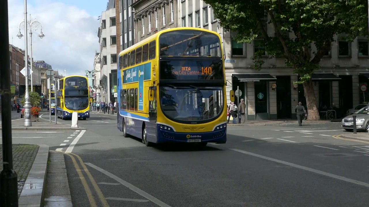 Buses in Dublin City Centre: August 2017