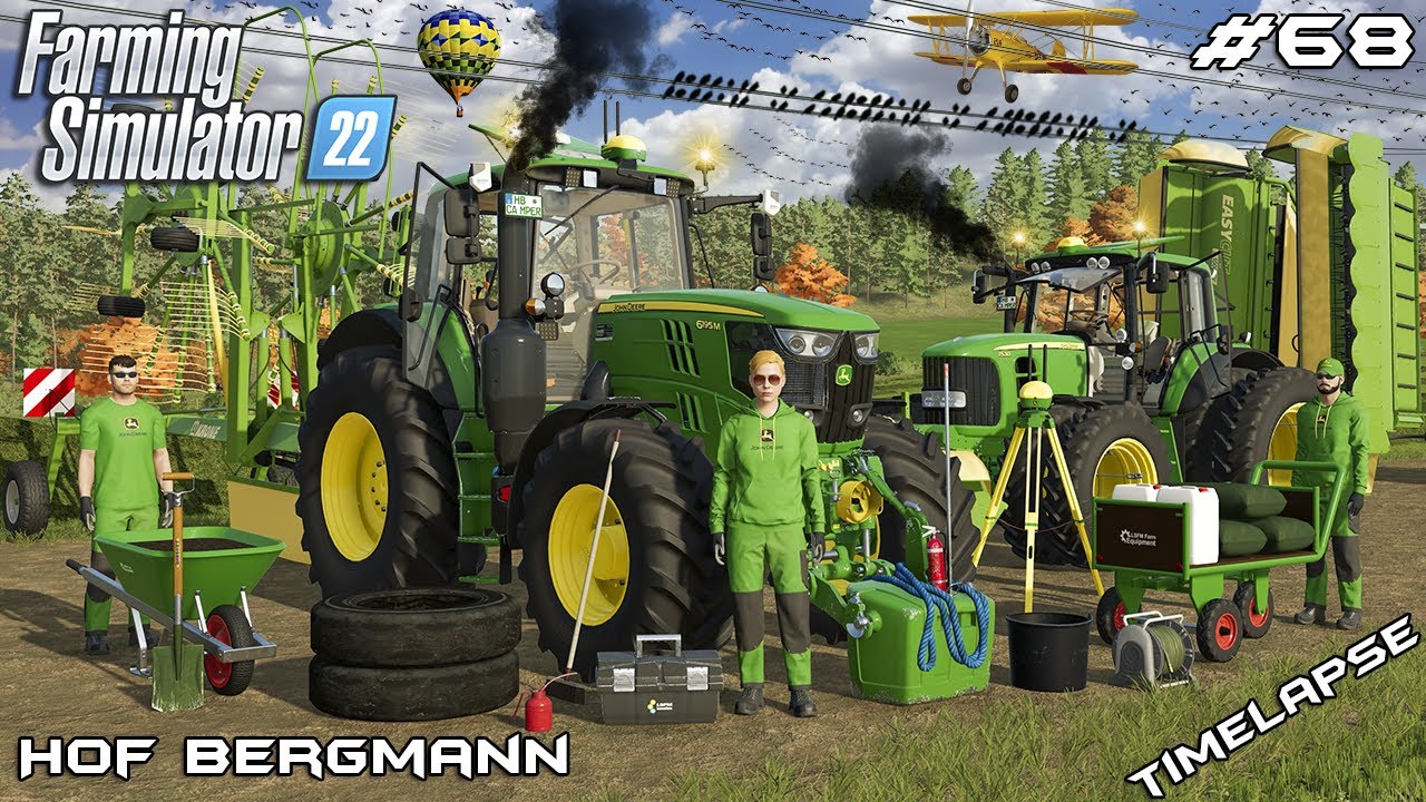 Preparing GRASS and FIELD BUNKER SILO for SILAGE | Hof Bergmann | Farming Simulator 22 | Episode 68