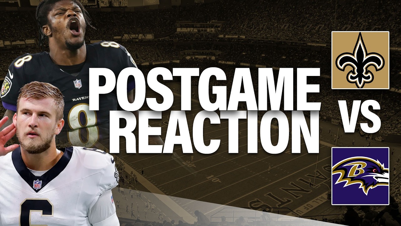 Saints 24 Ravens 17 Massive win on the ROAD! LIVE Postgame Reaction