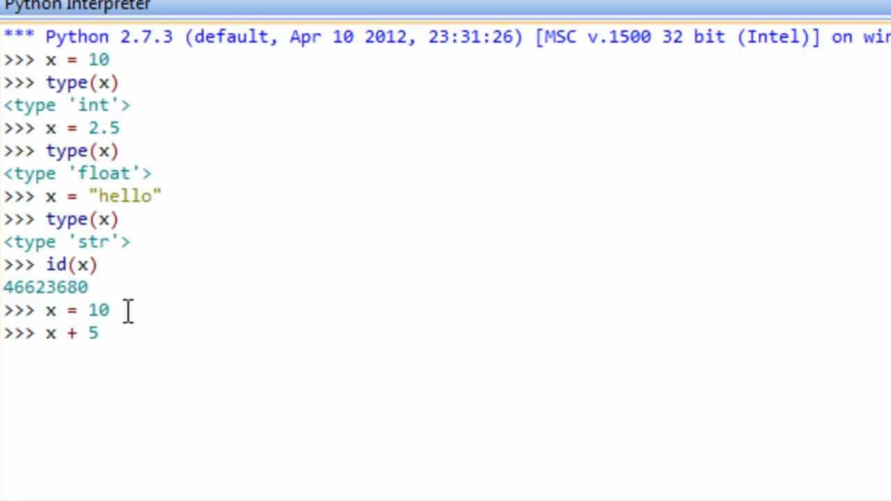 Python Programming: Variables, Types and Data