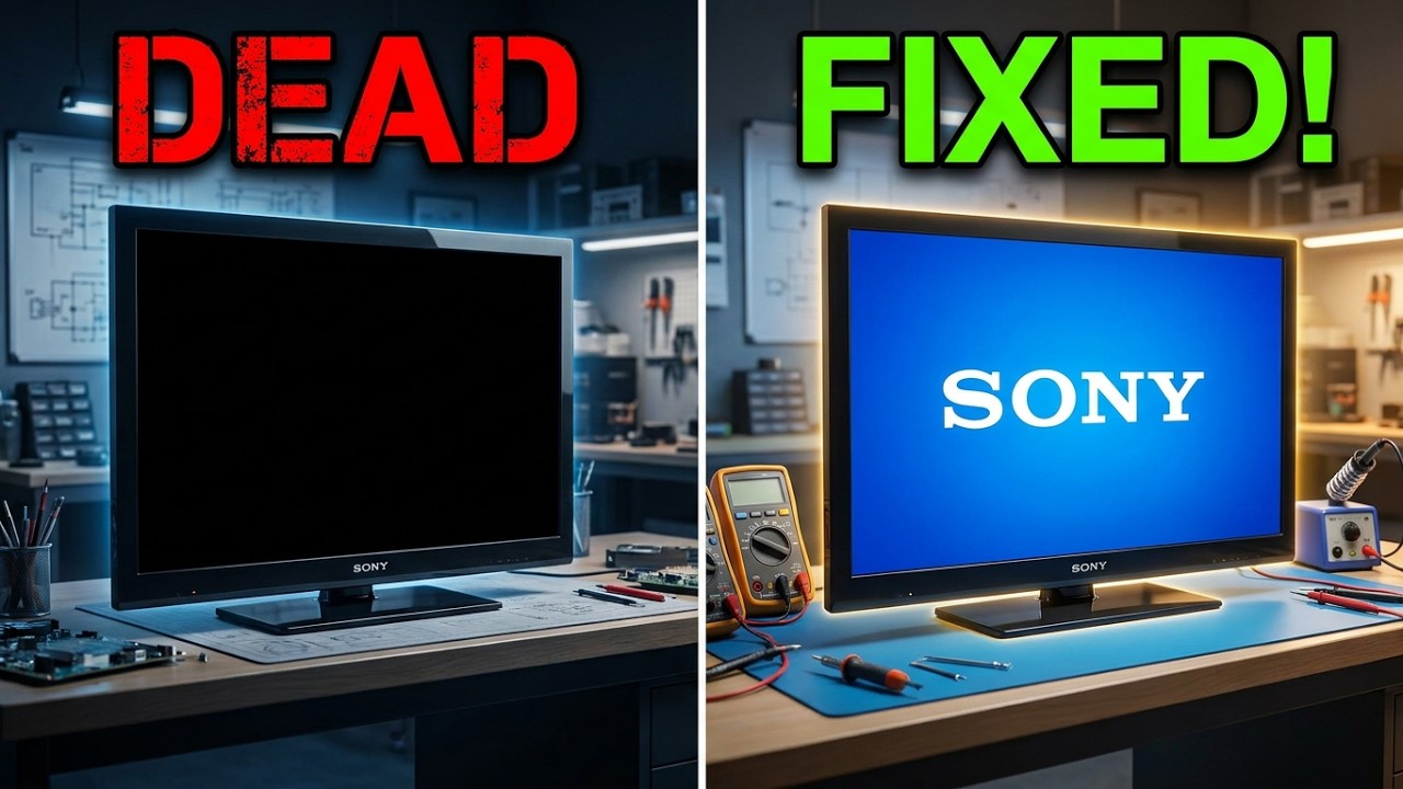 How to Fix Sony KDL-49W800F Dead TV Motherboard Repair | Live by Vinod Kenny