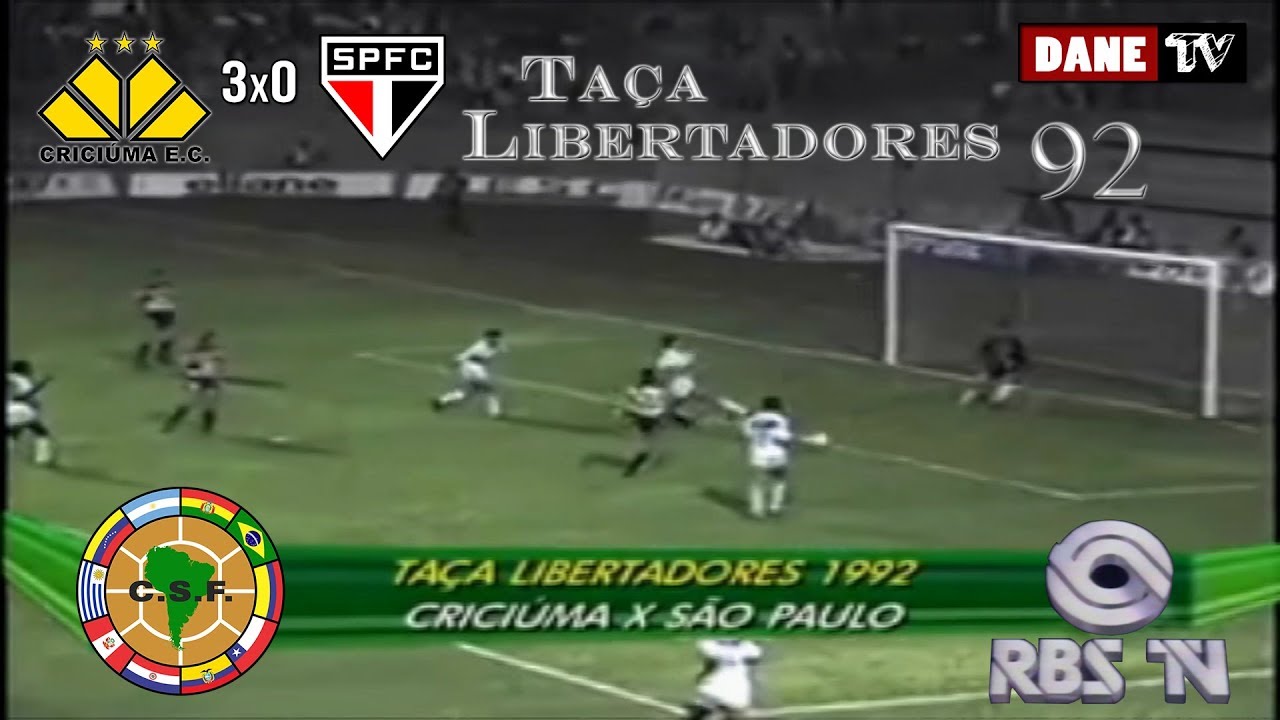 Libertadores 1992 - Criciúma 3x0 São Paulo