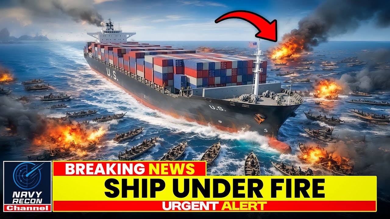 100 Somali Pirates Hit US Cargo Ship Then This Happens