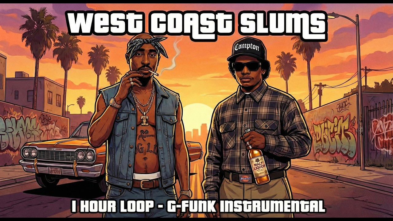 1 Hour of Dark West Coast Beats - 