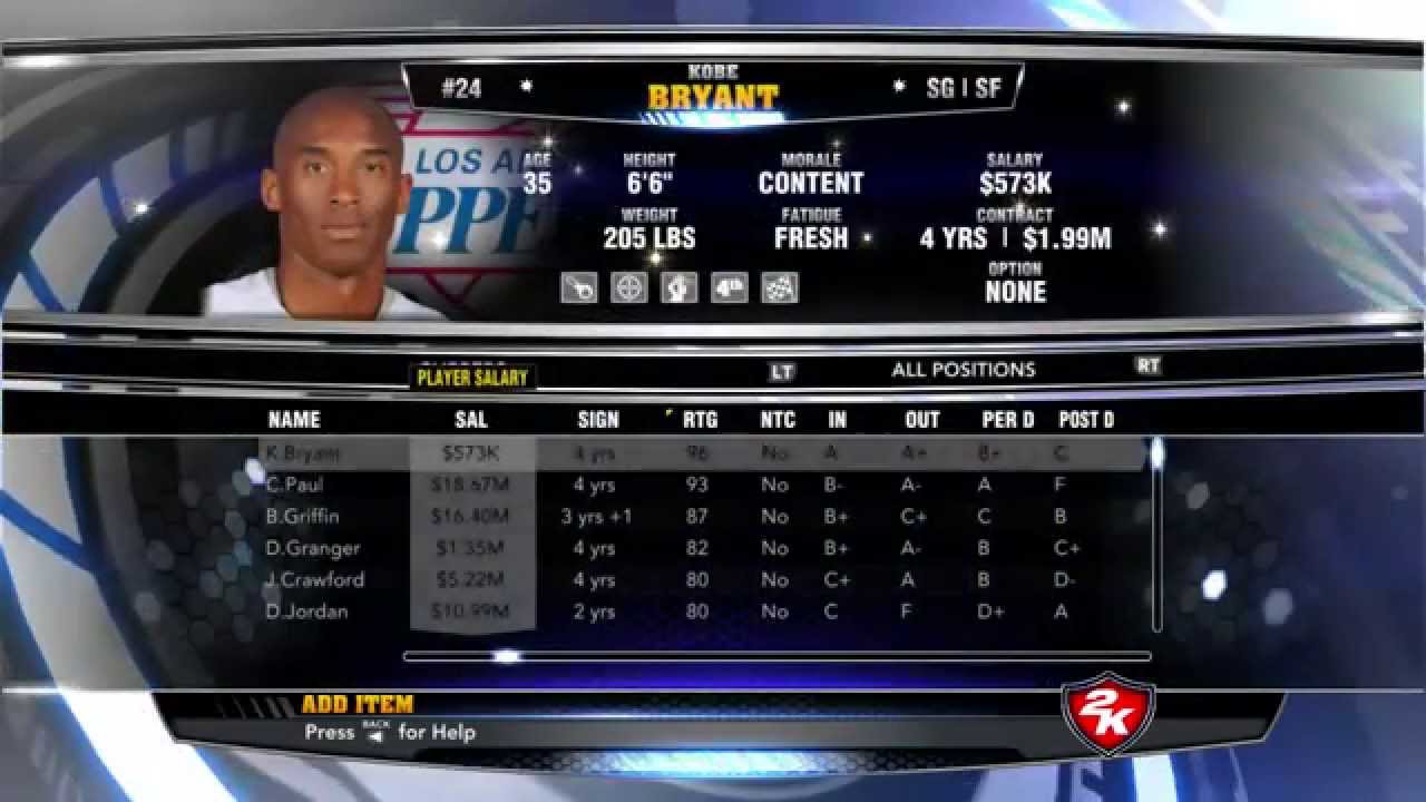 NBA 2k14 Association Mode L.A Clippers - Trades