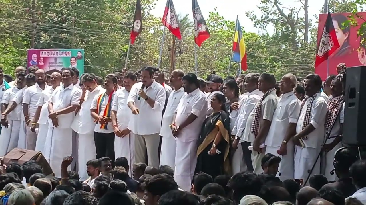 கடலூரில் மக்கள் விரோத திமுக அரசைகண்டித்து  கண்டனஆர்ப்பாட்டம் பாமக தலைவர் டாக்டர் அன்புமணி சிறப்புரை 