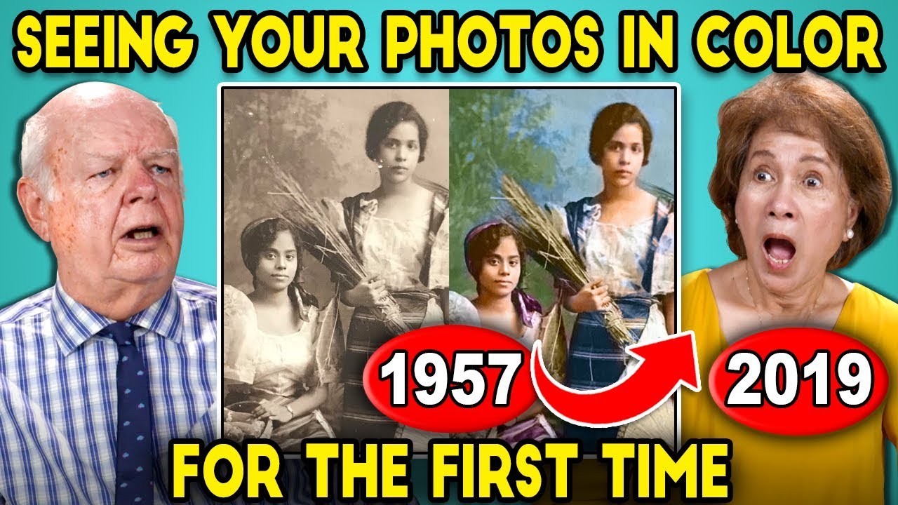 Elders React To Seeing Their Black And White Photos In Color For The First Time