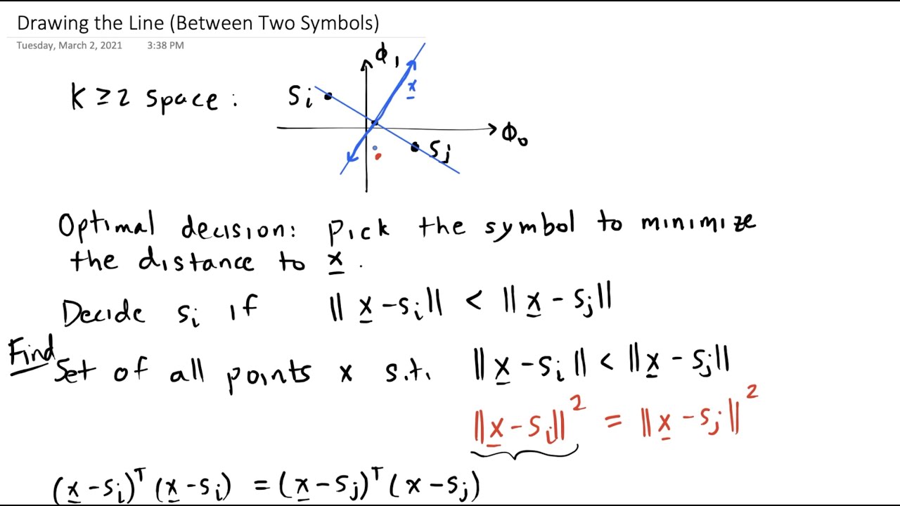 ESE 471 Drawing the Line Between Two Symbols
