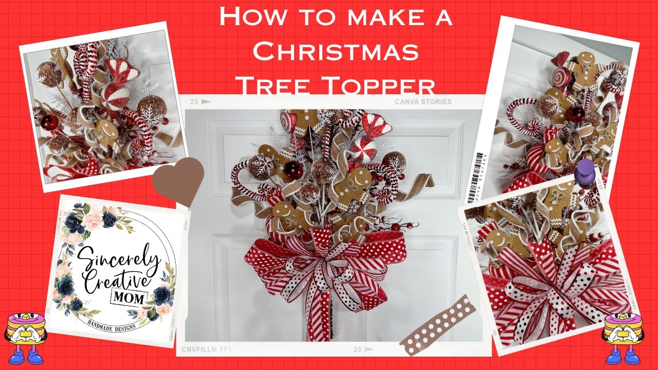 Easy DIY Christmas Tree Topper Tutorial