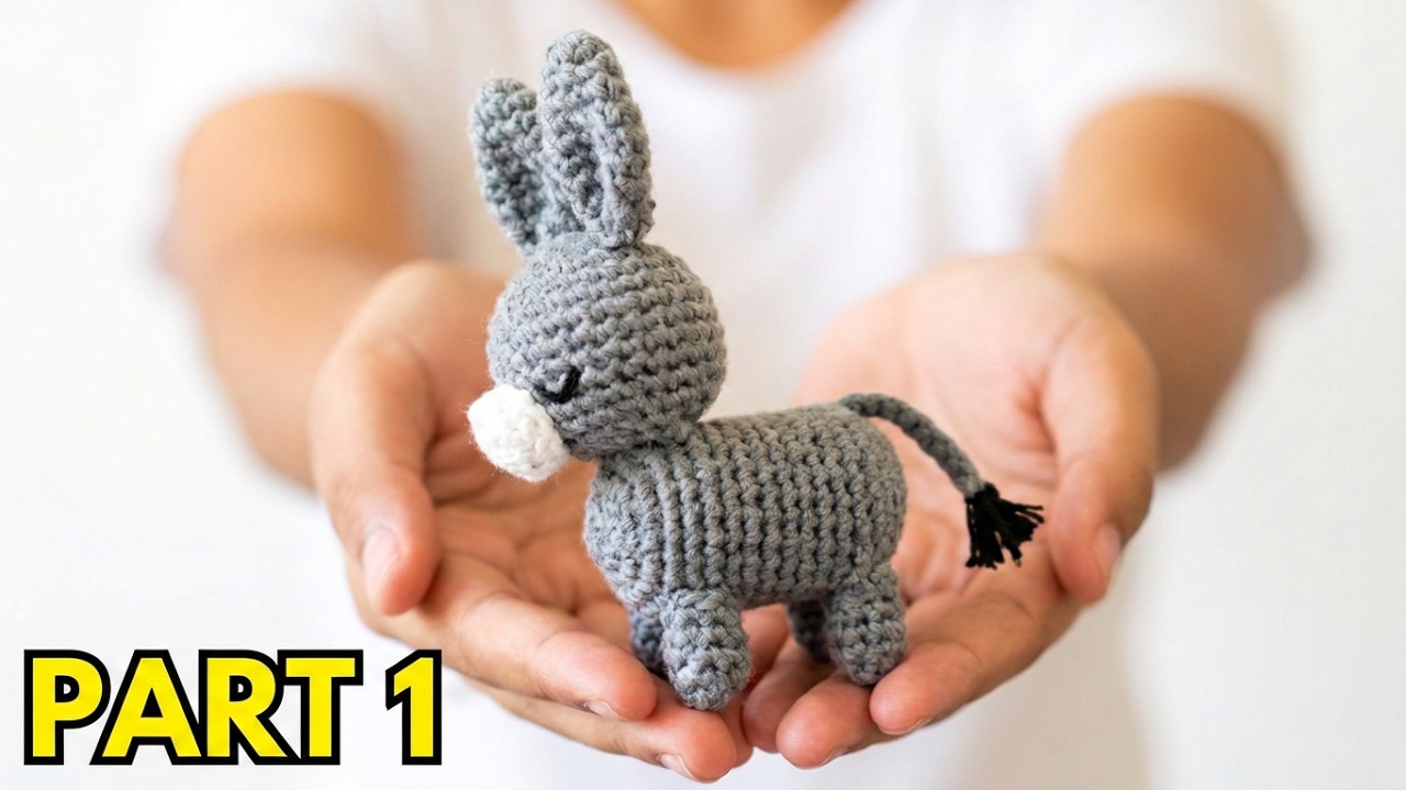 🫏 COMO HACER UN BURRO AMIGURUMI (1) 🫏 | Nacimiento Amigurumi | HOW TO CROCHET A DONKEY AMIGURUMI 🦊