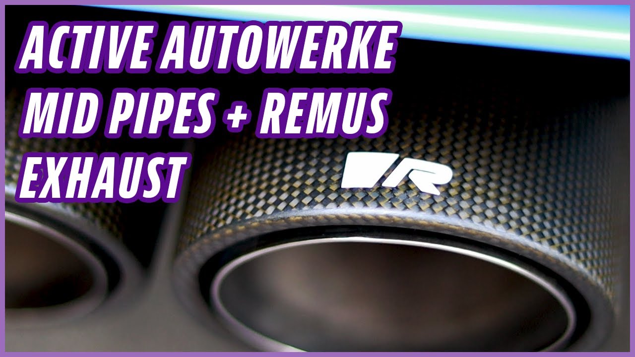 Активные нерезонансные средние трубы Autowerke равной длины + выхлоп Remus (со звуком) | F80 M3
