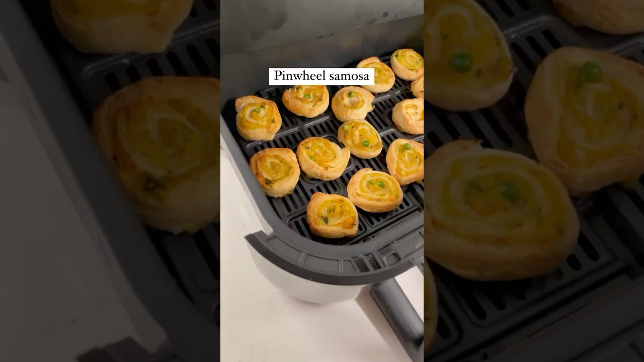 Pinwheel samosa in airfryer