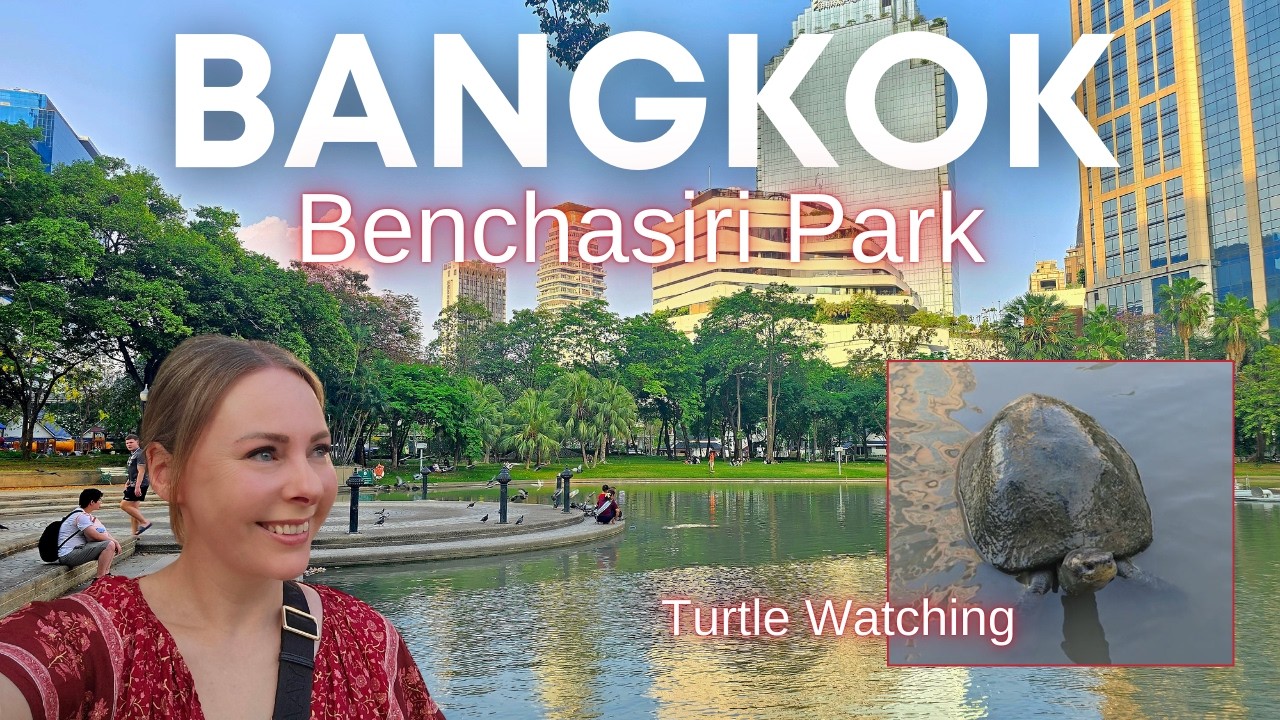 Turtle watching at Benchasiri Park, Bangkok
