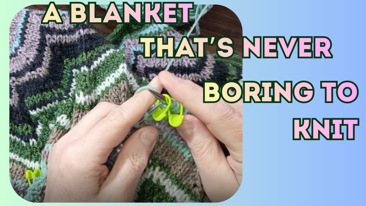 Knitting a Cozy Chevron Blanket | Process Video