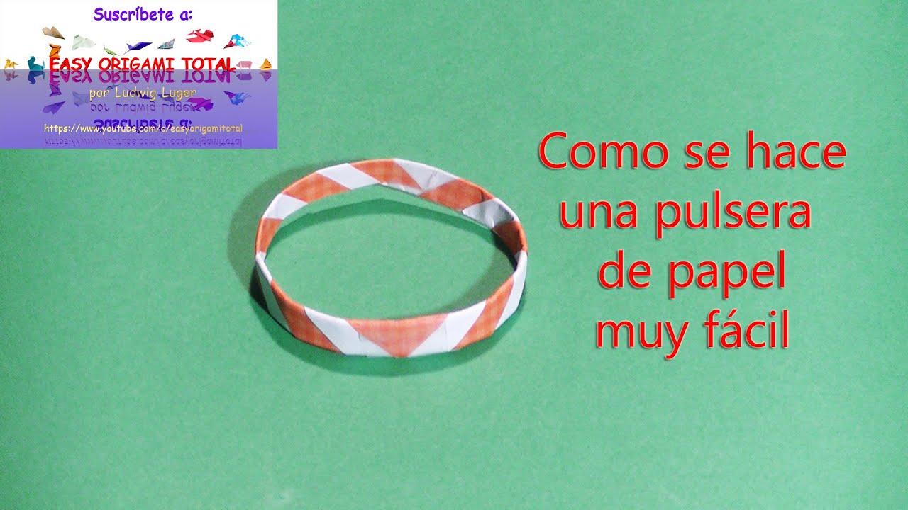 como se hace una pulsera de papel muy facil_tutorial pulsera origami