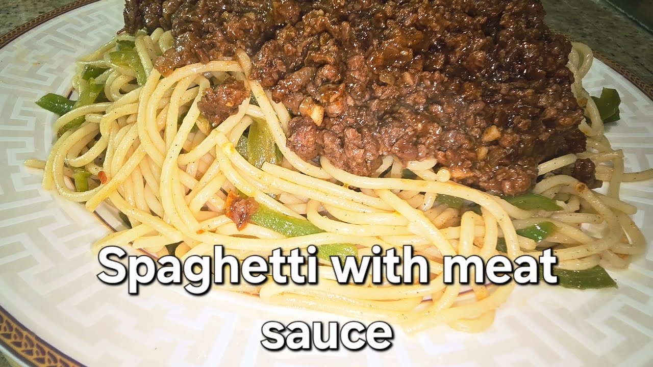 Spaghetti With Meat Sauce Recipe | Simple and Easy Spaghetti Recipe 