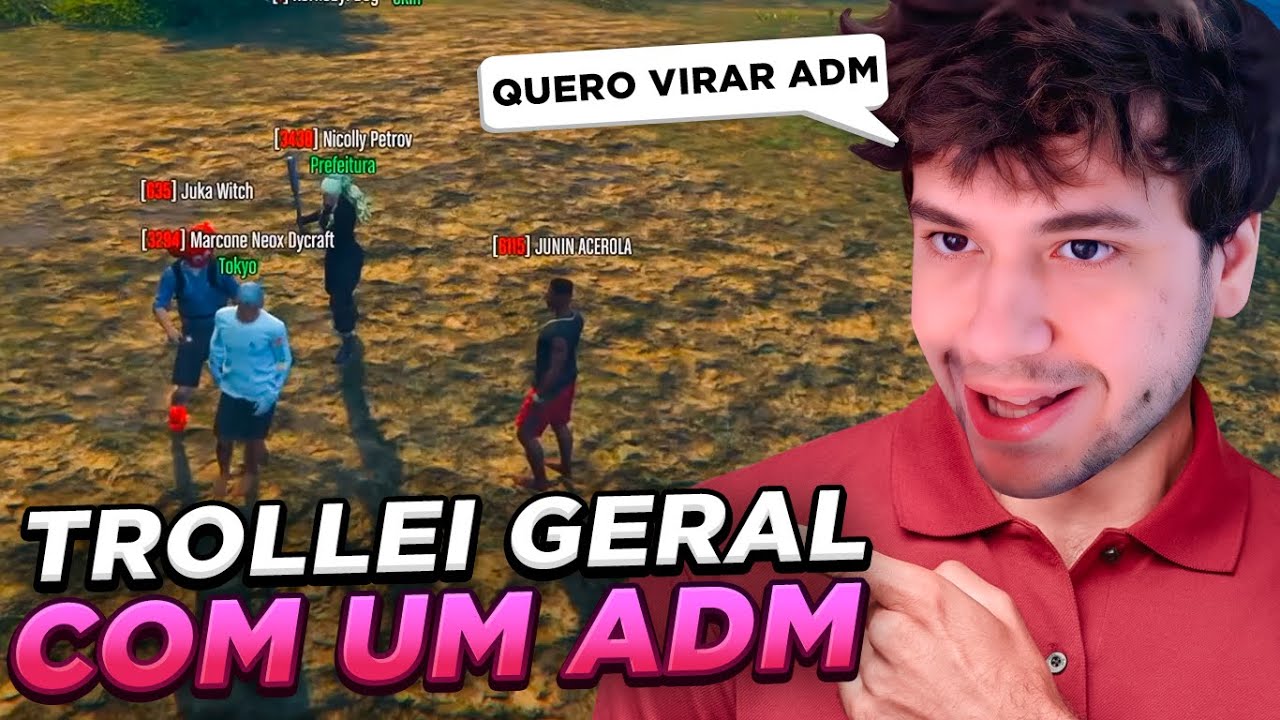 BRUNINHO TROLLOU TODO MUNDO COM UM ADM! - GTA RP