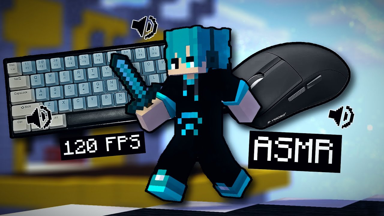 *CLACKY* Bedwars Keyboard and Mouse Sounds ASMR