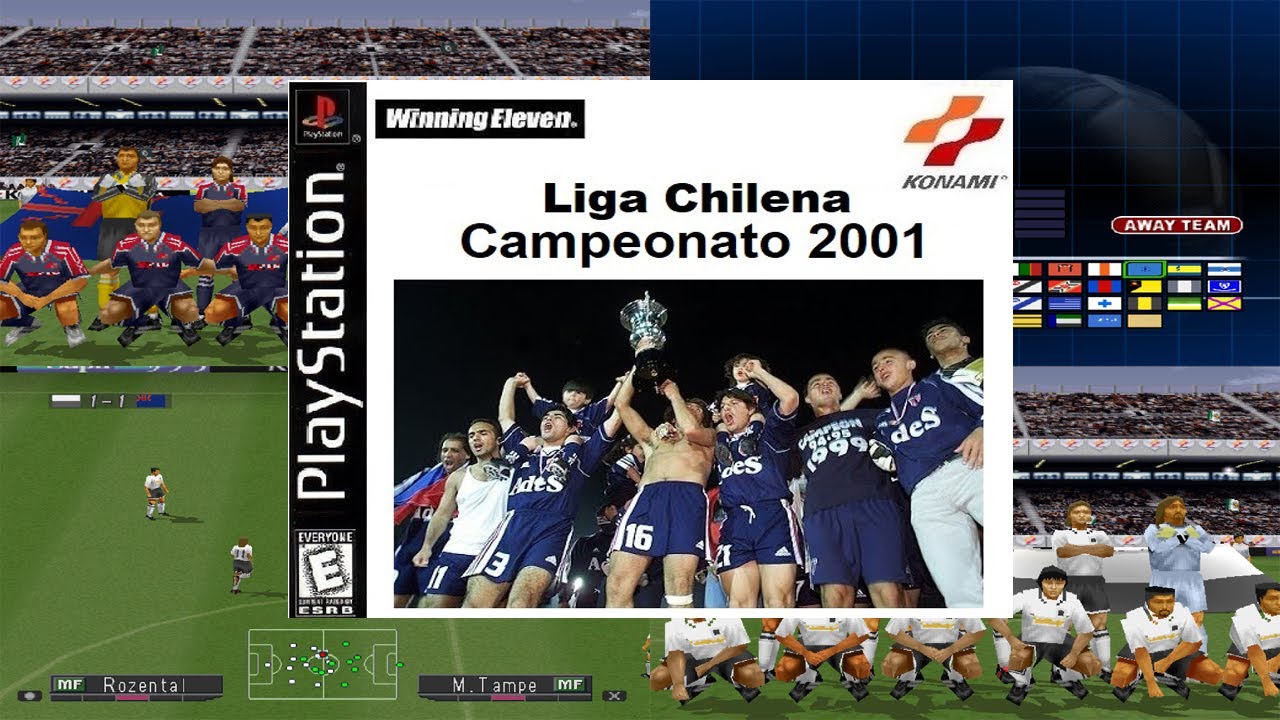 RETRO Winning Eleven 2000 U23 PSX - Liga Chilena 2001 - U de Chile vs Colo-Colo