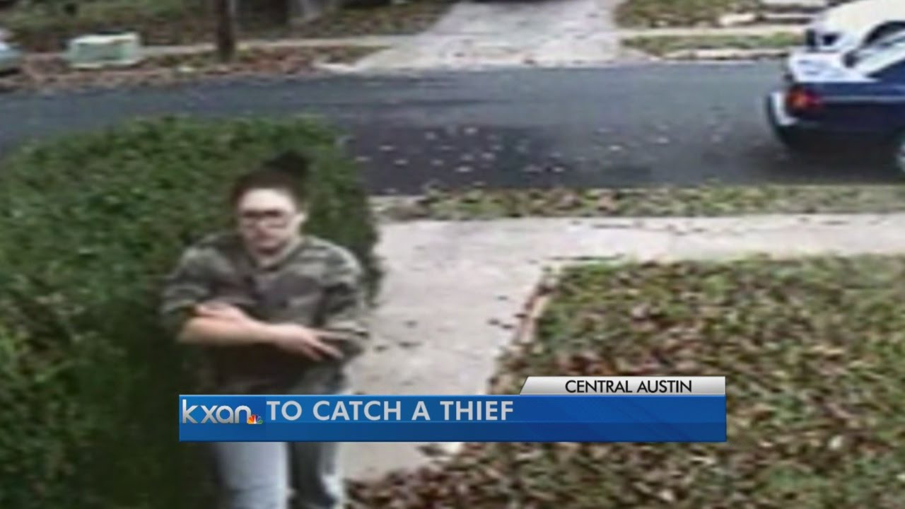 Home surveillance catches package thief on camera