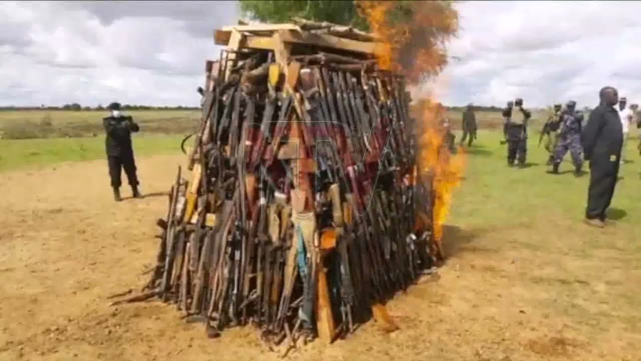 Joint security force destroys Karimojong arms