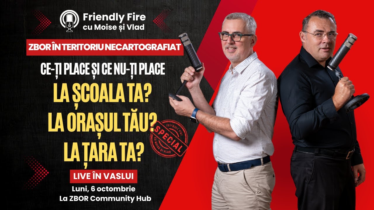 Zbor &icirc;n teritoriu necartografiat: Friendly Fire #27, LIVE din Vaslui! 🎤