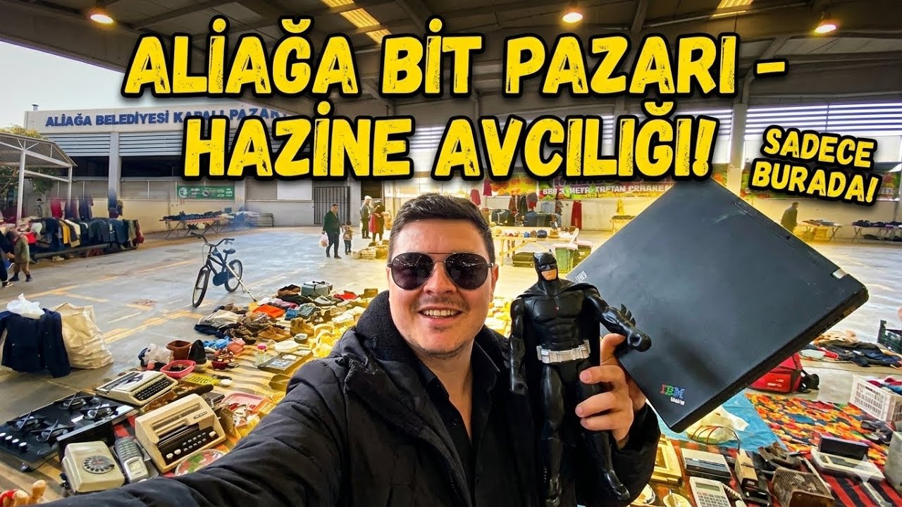 İzmir Aliağa Bit Pazarında İnanılmaz Şeyler Buldum!