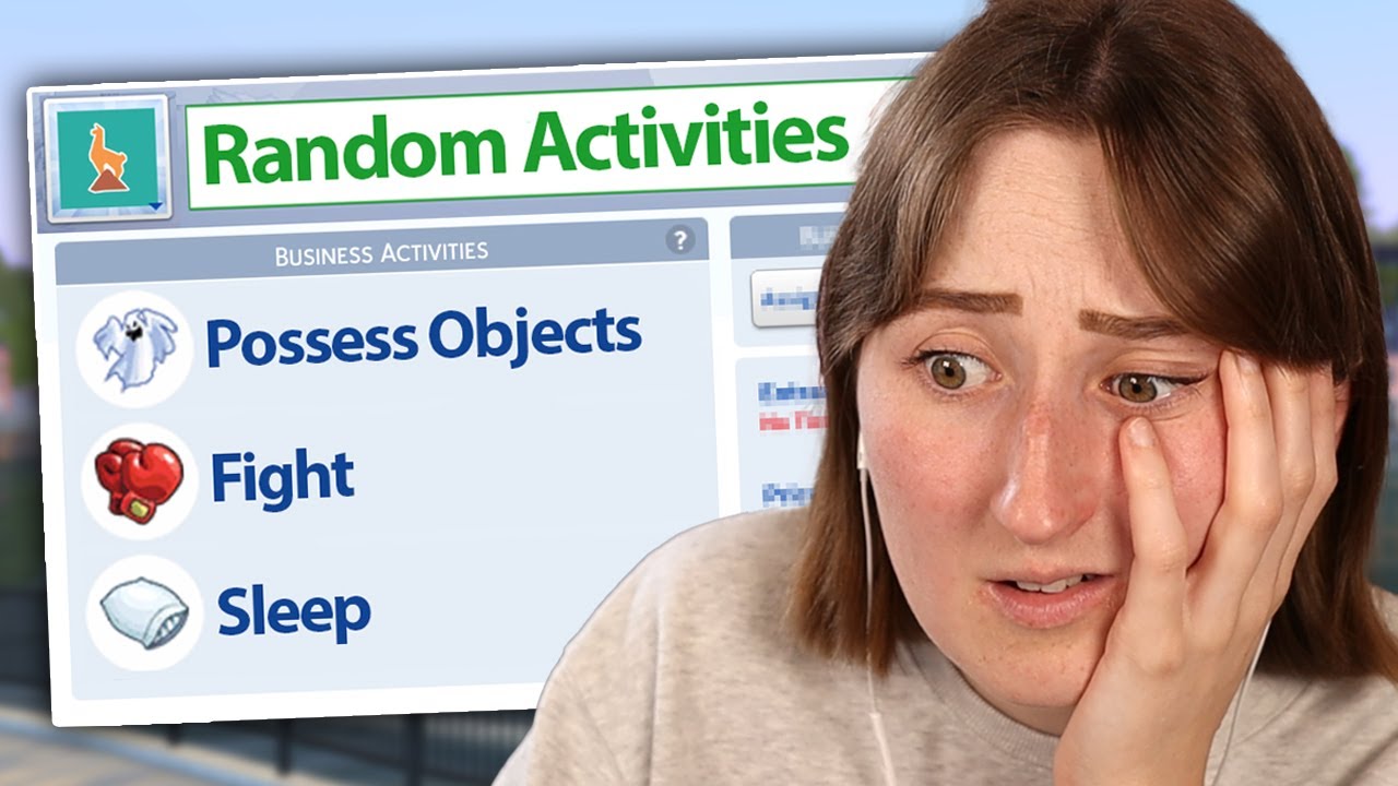 trying to build with *random* business activities in the sims