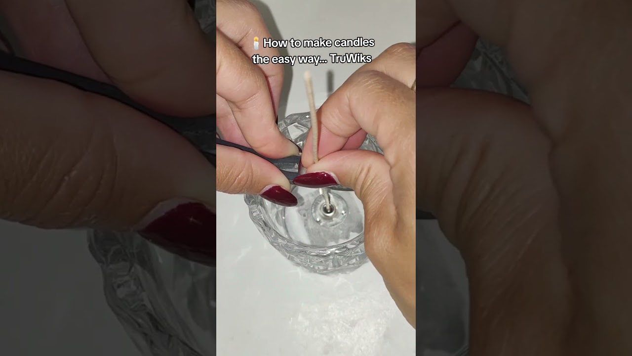 TruWiks Wick holders, best and easiest way to make candles #candlemakers #candlecraft #candlemaking