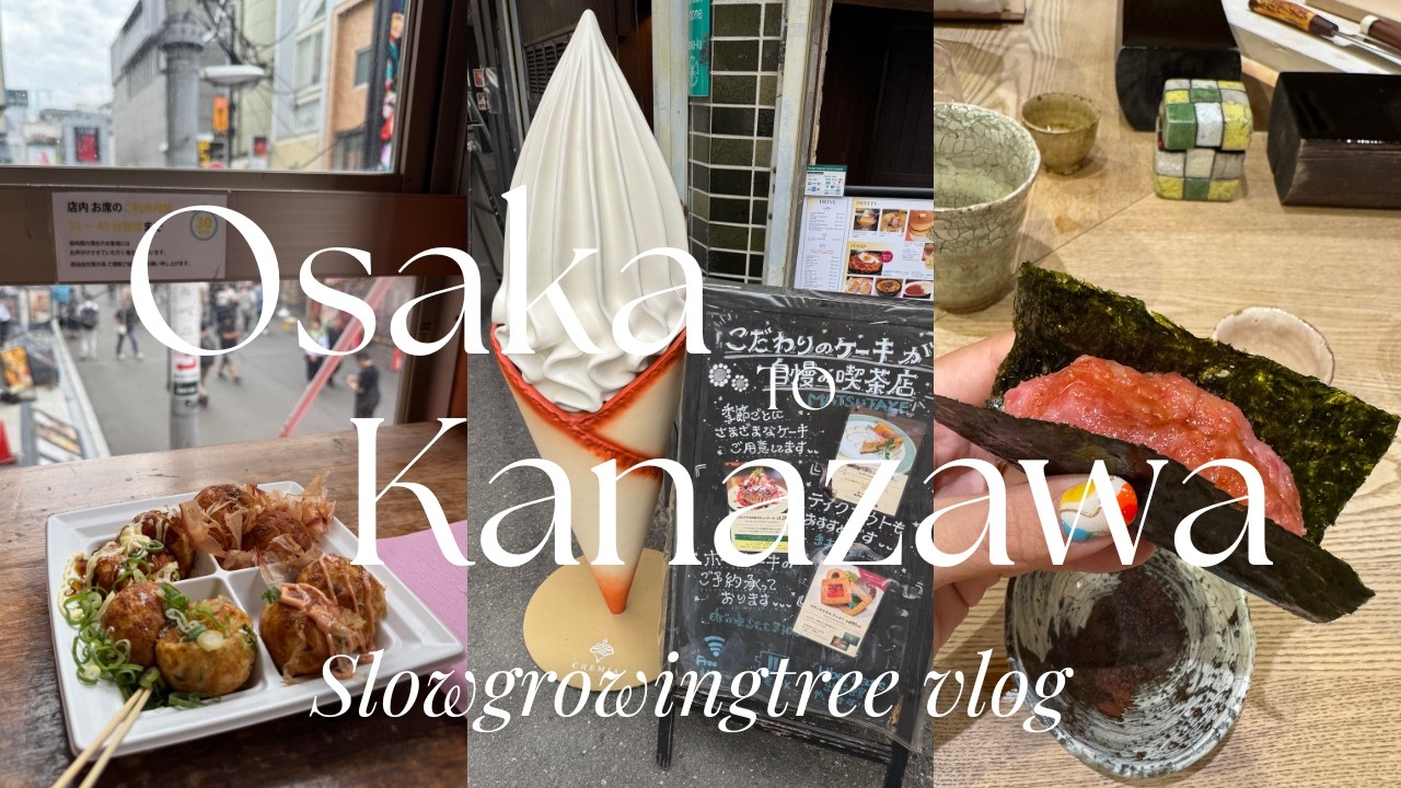 Osaka to Kanazawa by Train 🇯🇵🚂 | Food, Omakase & Travel Vlog | Ep.  2