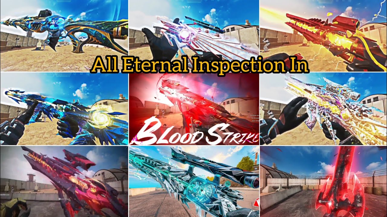 All Eternal skin inspection and reload in Blood Strike with 4k | All mythic skin in blood strike |