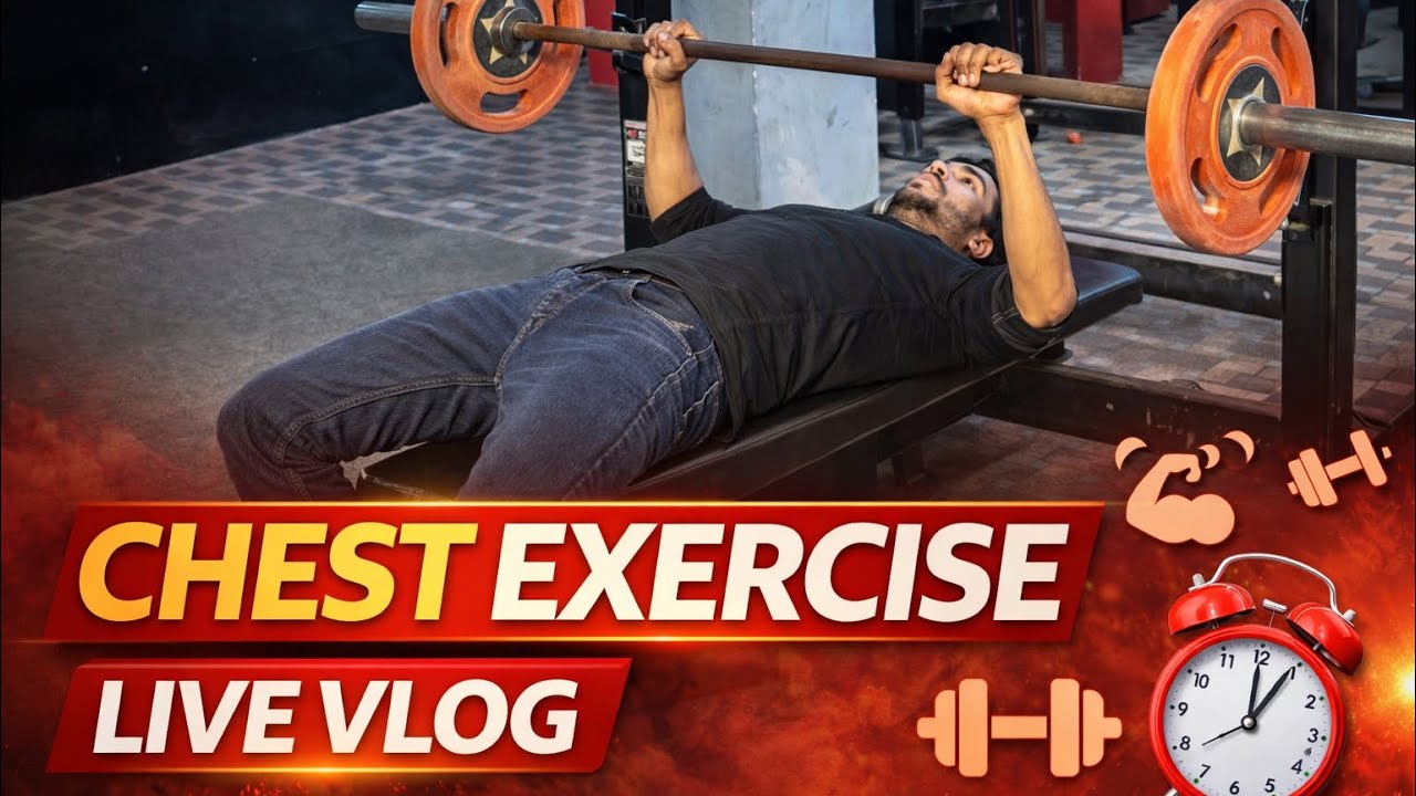 SACHIN fitness zone is live chast exercise  1day90 fat loss journey 💪💪💪🏋️ ￼