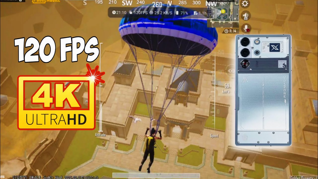 RED MAGIC 10 PRO PUBG TEST 🔥 120 FPS WITH FPS METER 🔥 4K ULTRA HDR GAMEPLAY