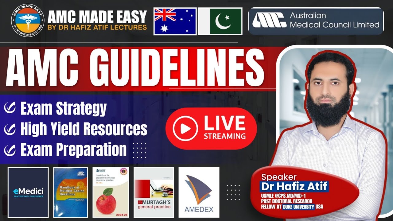 AMC-1 GUIDELINE WEBINARE BY DR HAFIZ ATIF .FAME PLATFORM
