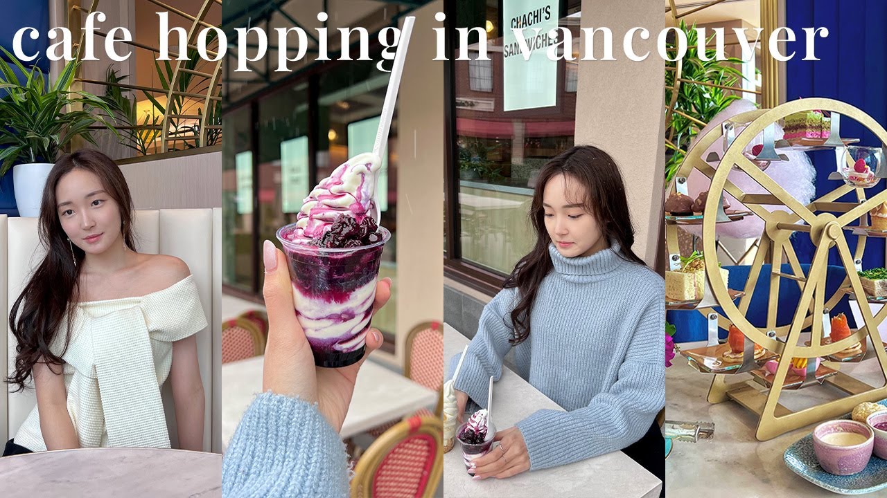 cafe hopping in vancouver 🎡 magical afternoon tea, local ice cream and pastries | ENG/한글 VLOG