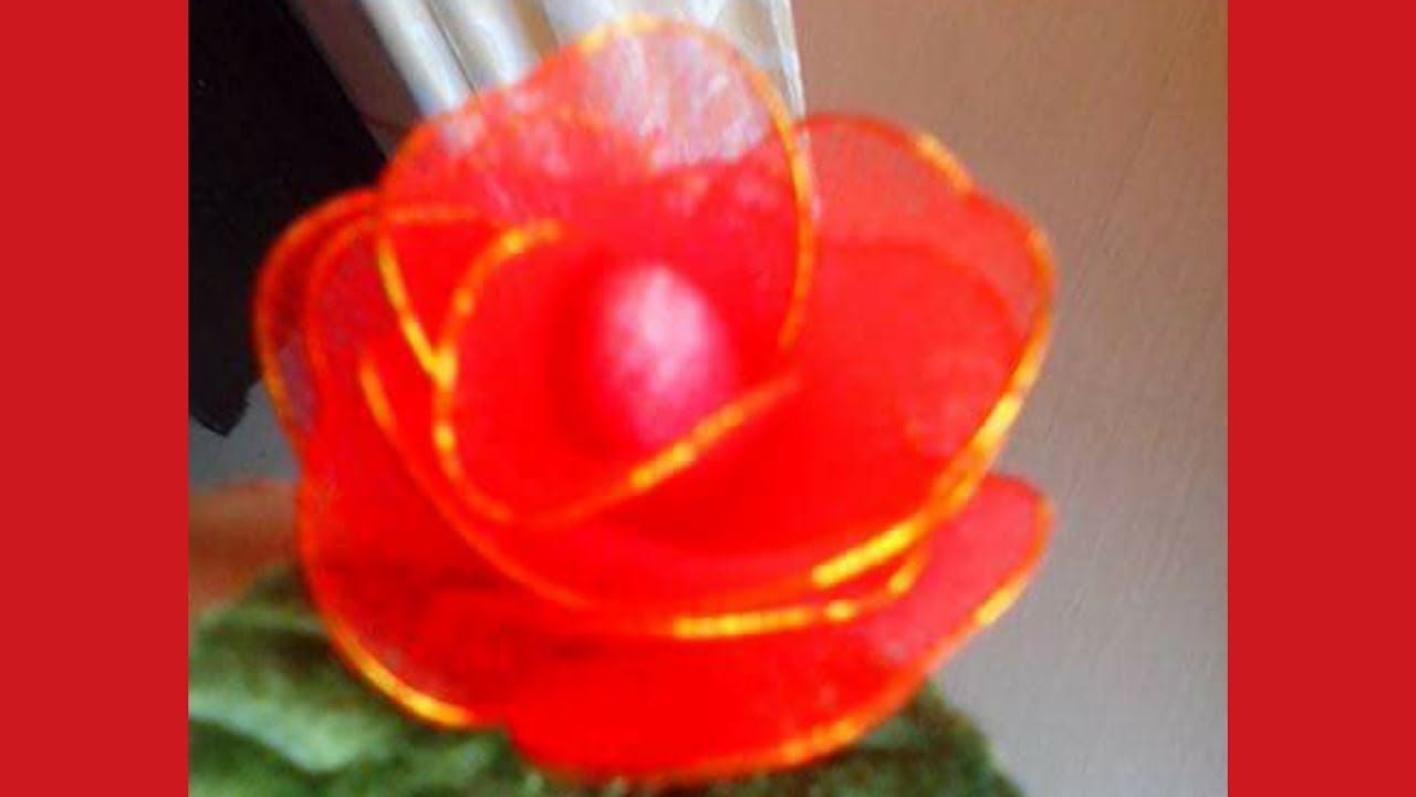 NYLON ROSE/STOCKING ROSE TUTORIAL/DIY NYLON STOCKING ROSE/simplified home diy