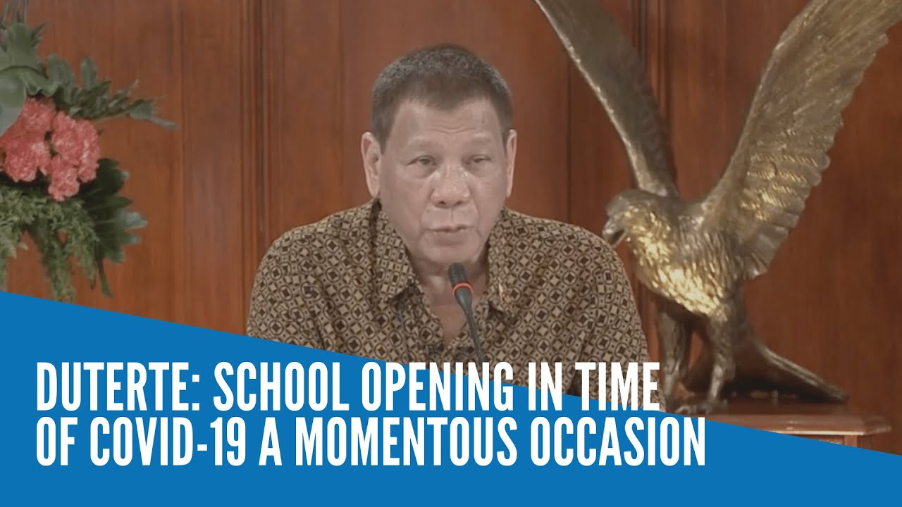 Duterte: School opening in time of COVID-19 a momentous occasion