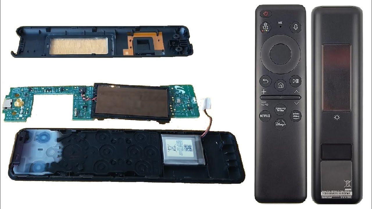 Samsung Remote Control Solar Cell 23/24 Look Inside (Disassembled) Teardown (Desmontada) Por dentro