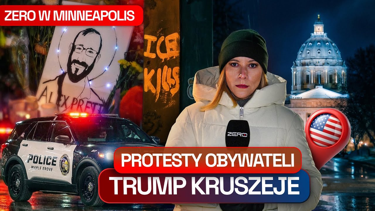 PROTESTY W MINNEAPOLIS. TRUMP ZMIENIA TON. ALEX PRETTI BOHATEREM