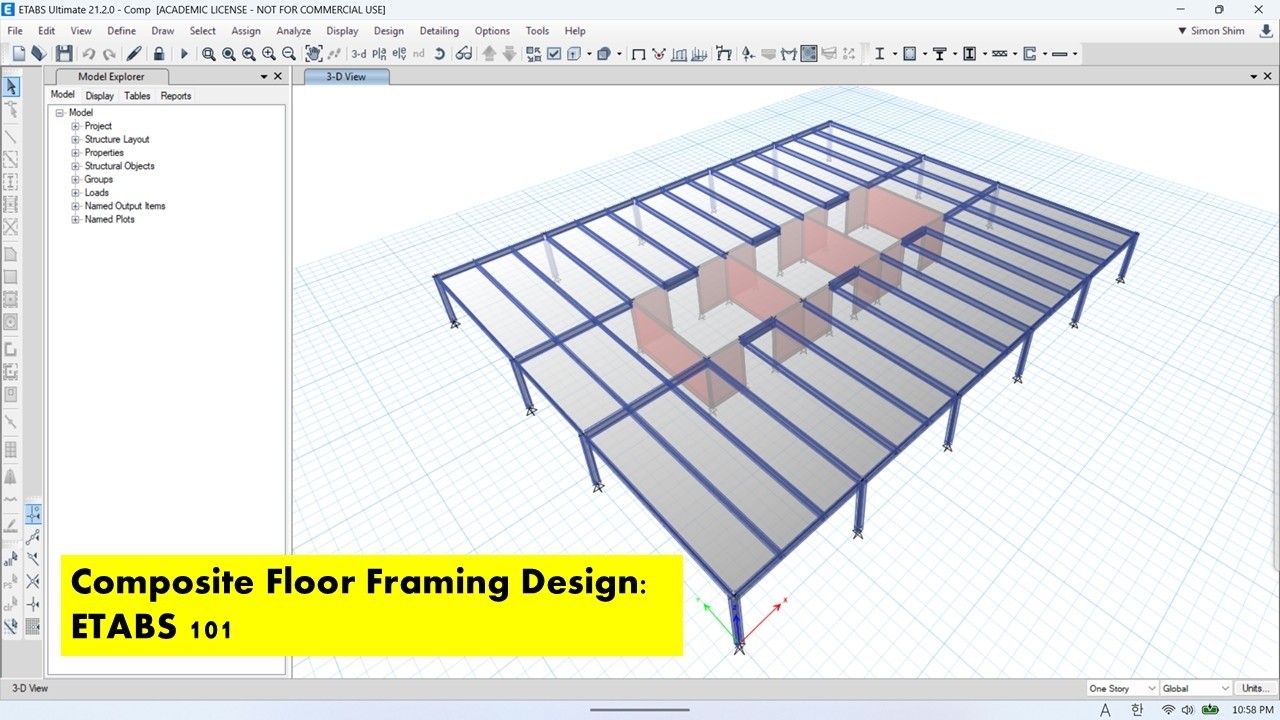 ETABS Basic 101: Composite Beam Design