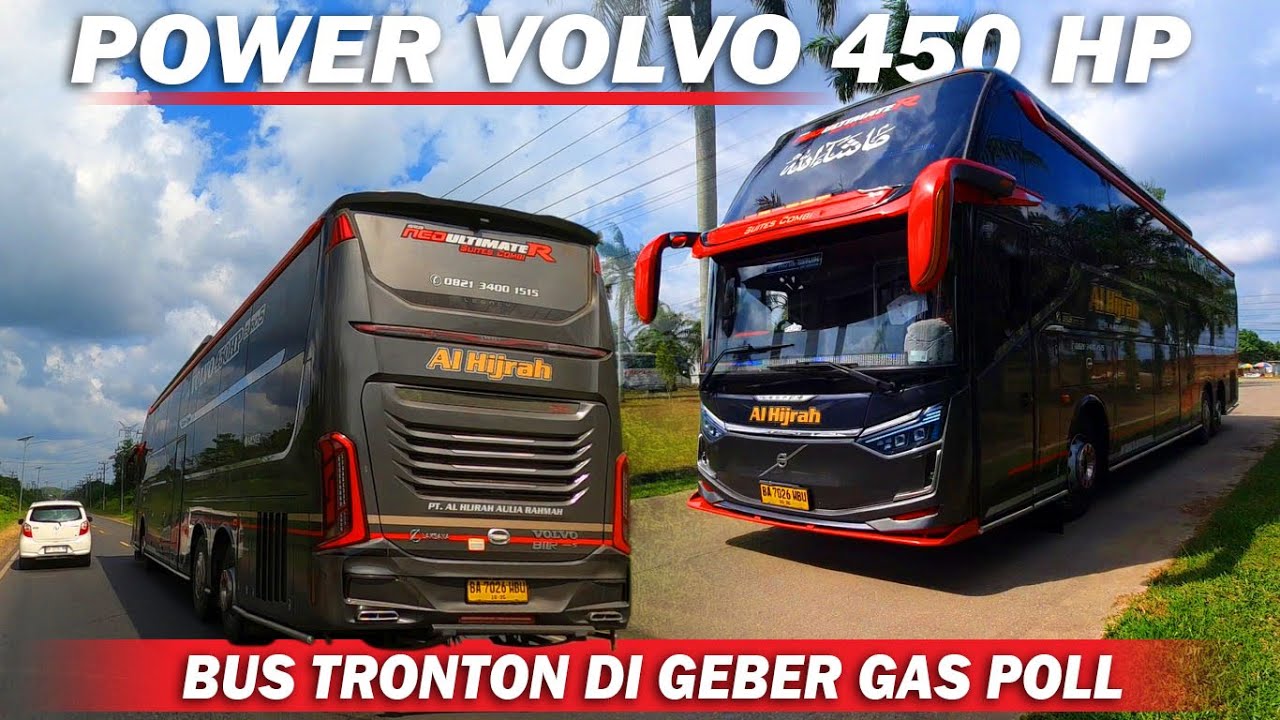 Bus Tronton Sasis Volvo Kalau di Geber Makin Mantap